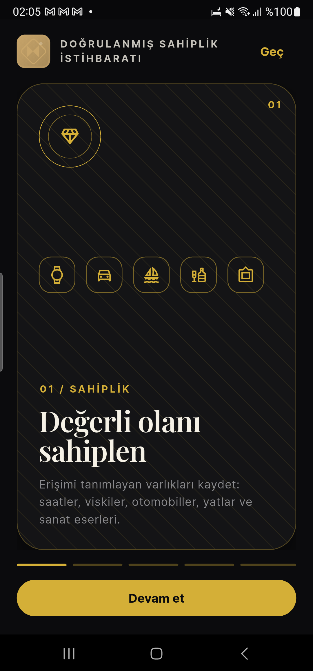 NEXOWN sahiplik onboarding